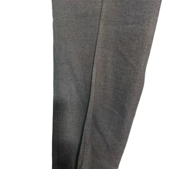 Ann Taylor Suiting Separates Gray and Black Bird’s Eye Petite Curvy Trousers - Picture 3 of 4